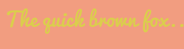 Image with Font Color DBCD4D and Background Color F29D80